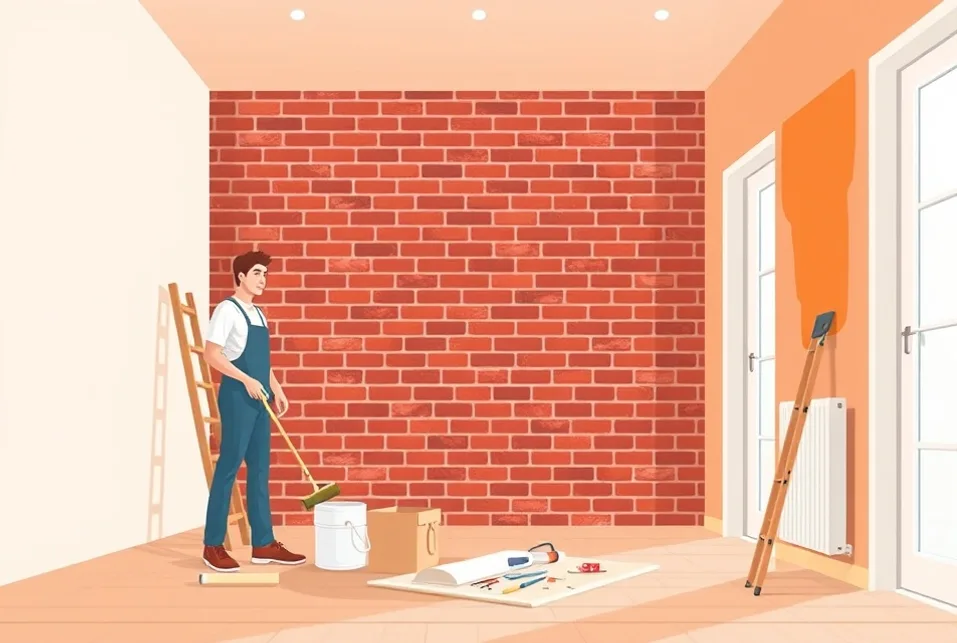 Intérieur rénové après travaux de peinture à Doué-en-Anjou