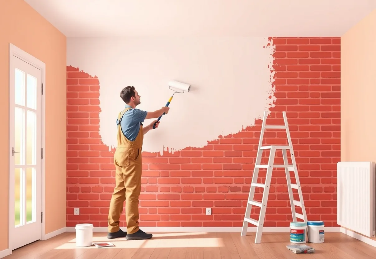 Peintre Doué-en-Anjou 49700 en intervention sur un chantier