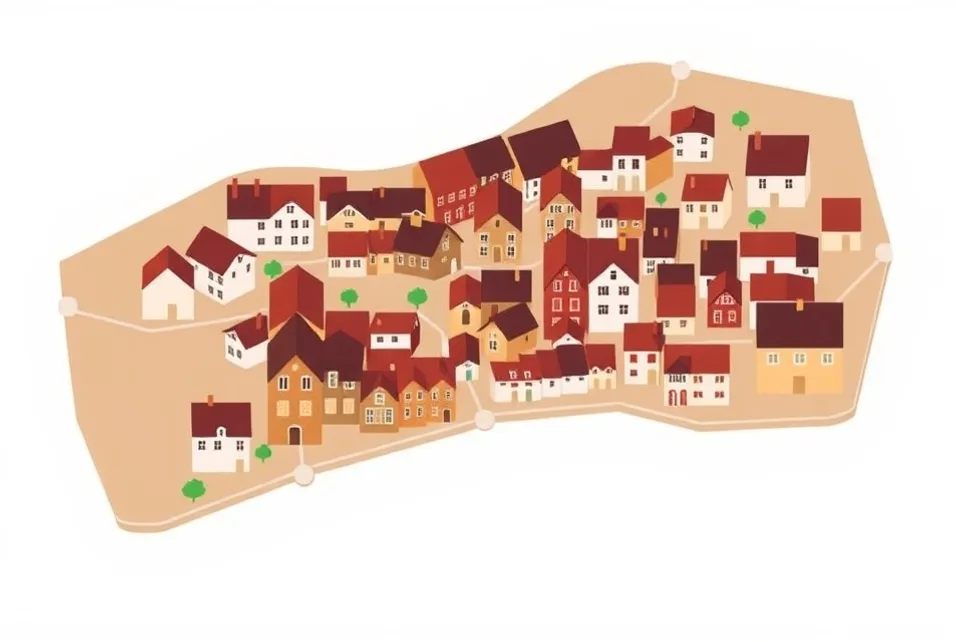 Carte du secteur d'intervention autour de Doué-en-Anjou (49700)